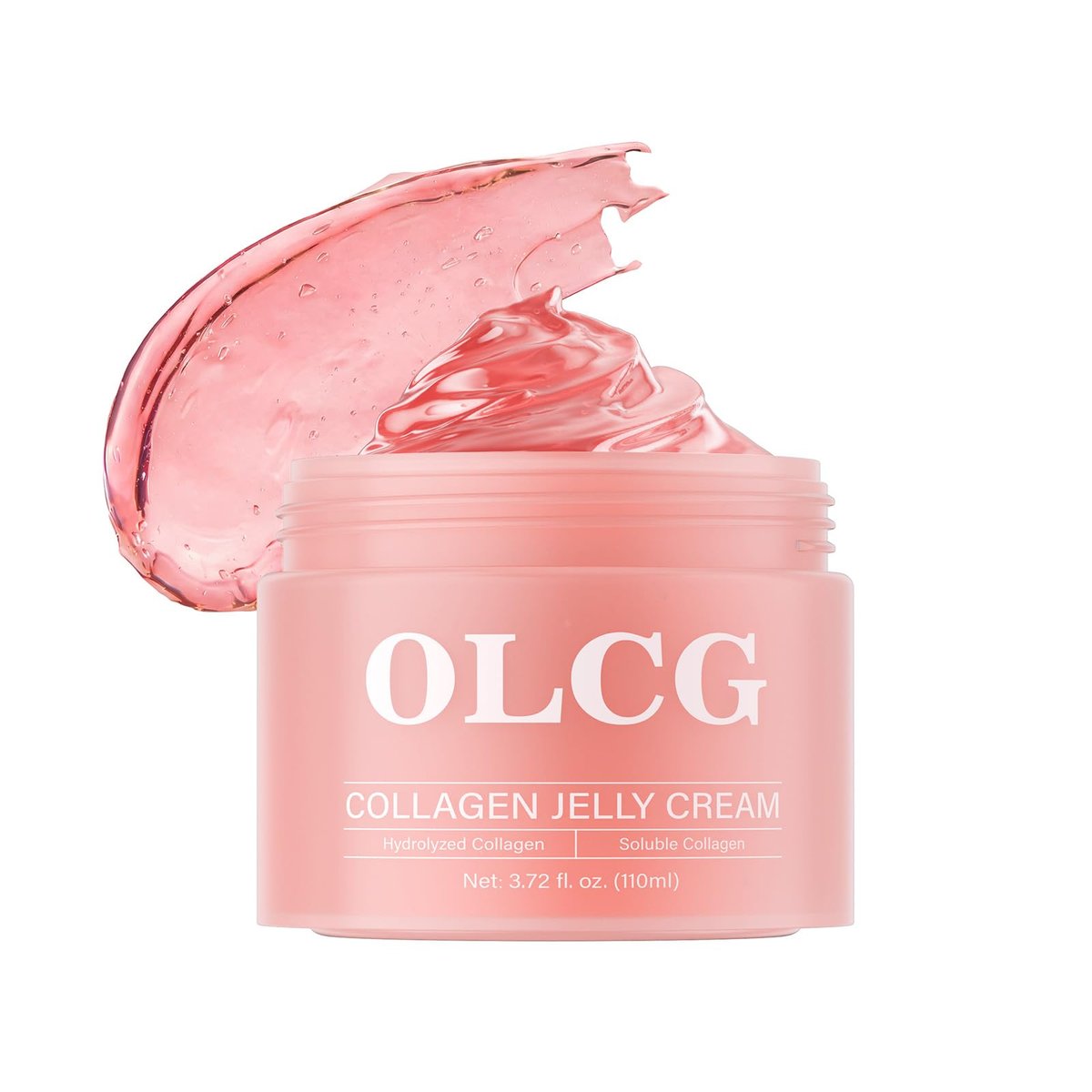 OLCG Collagen Jelly Cream – Gel-Textured Moisturizer with Hydrolyzed Collagen & Sodium Hyaluronate for Radiant, Plump Skin – Daily Use Face Cream, 3.72 Fl Oz Avelisse