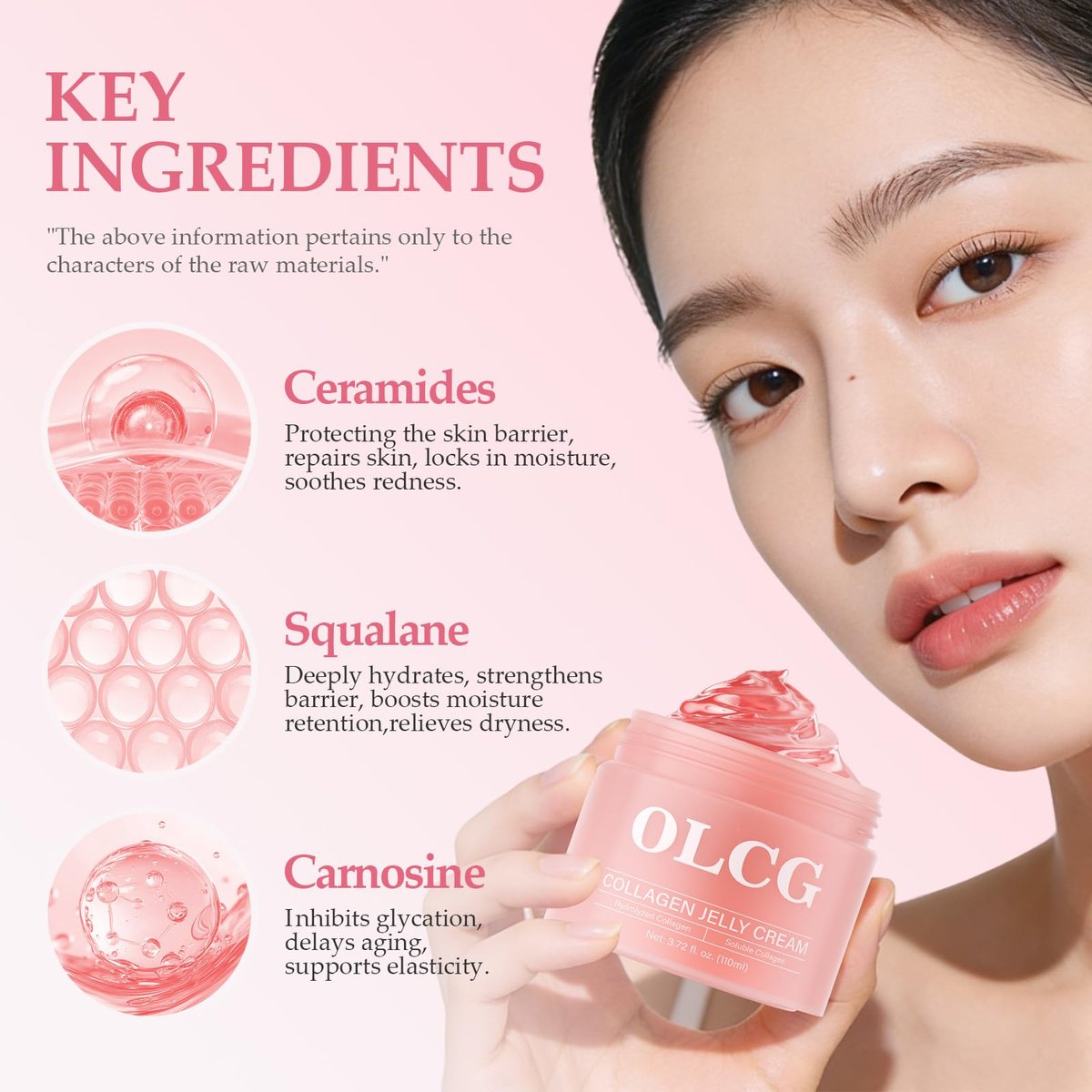 OLCG Collagen Jelly Cream – Gel-Textured Moisturizer with Hydrolyzed Collagen & Sodium Hyaluronate for Radiant, Plump Skin – Daily Use Face Cream, 3.72 Fl Oz Avelisse