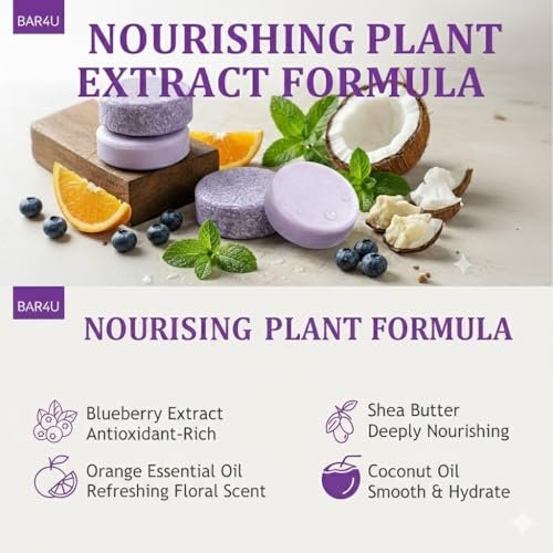 Blueberry Fields Shampoo & Conditioner Bundle – Antioxidant-Rich, Volumizing & Eco-Friendly Hair Care for Thinning & Dry Hair (1 Set) Avelisse