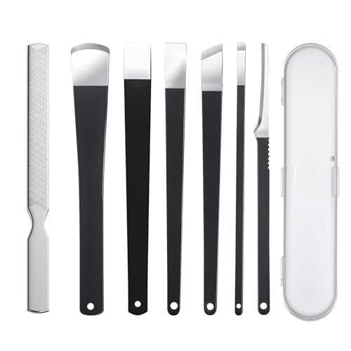 MYLMAC 7-Piece Professional Pedicure Tools Set – Stainless Steel Ingrown Toenail Removal Kit with File, Knife, Callus Remover & Foot Scraper for Men & Women - görsel 2