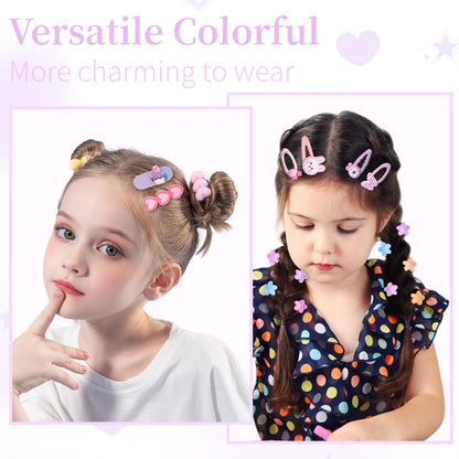 100 PCS Girl Hair Clips Cute Hair Accessories for Little Girls Kids Teens - Multiple Patterns