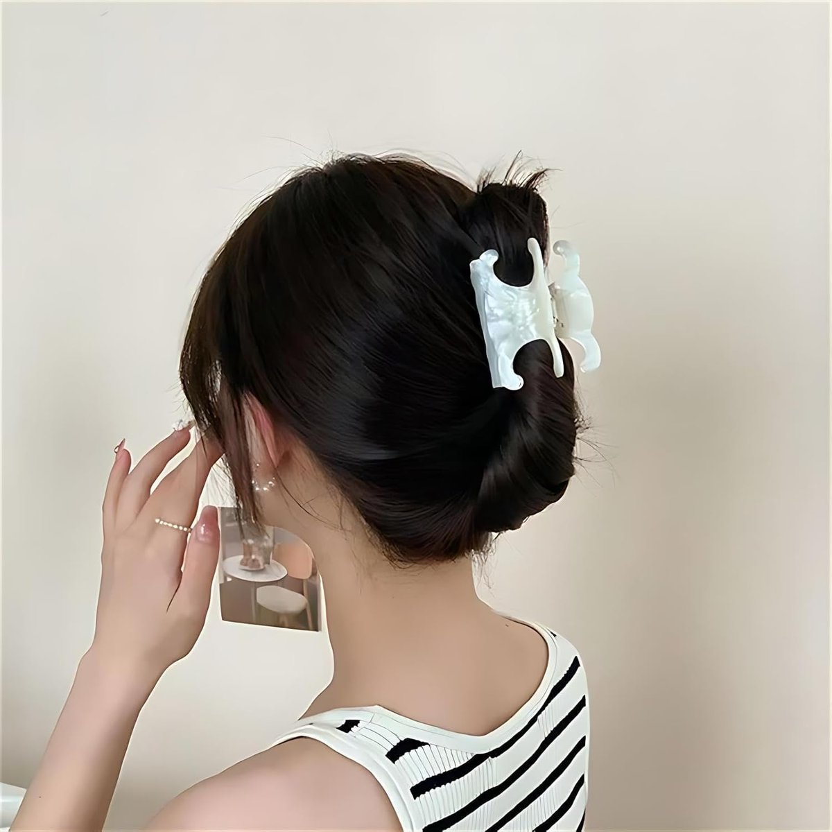 5Pcs Premium Butterfly Hair Clips - Medium Size Acetate Hair Claw Clips for Women and Girls, Elegant Updo Hair Accessories, Best Gift for Mother Avelisse