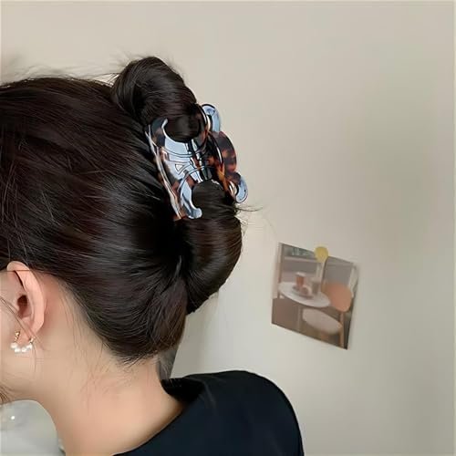 5Pcs Premium Butterfly Hair Clips - Medium Size Acetate Hair Claw Clips for Women and Girls, Elegant Updo Hair Accessories, Best Gift for Mother Avelisse