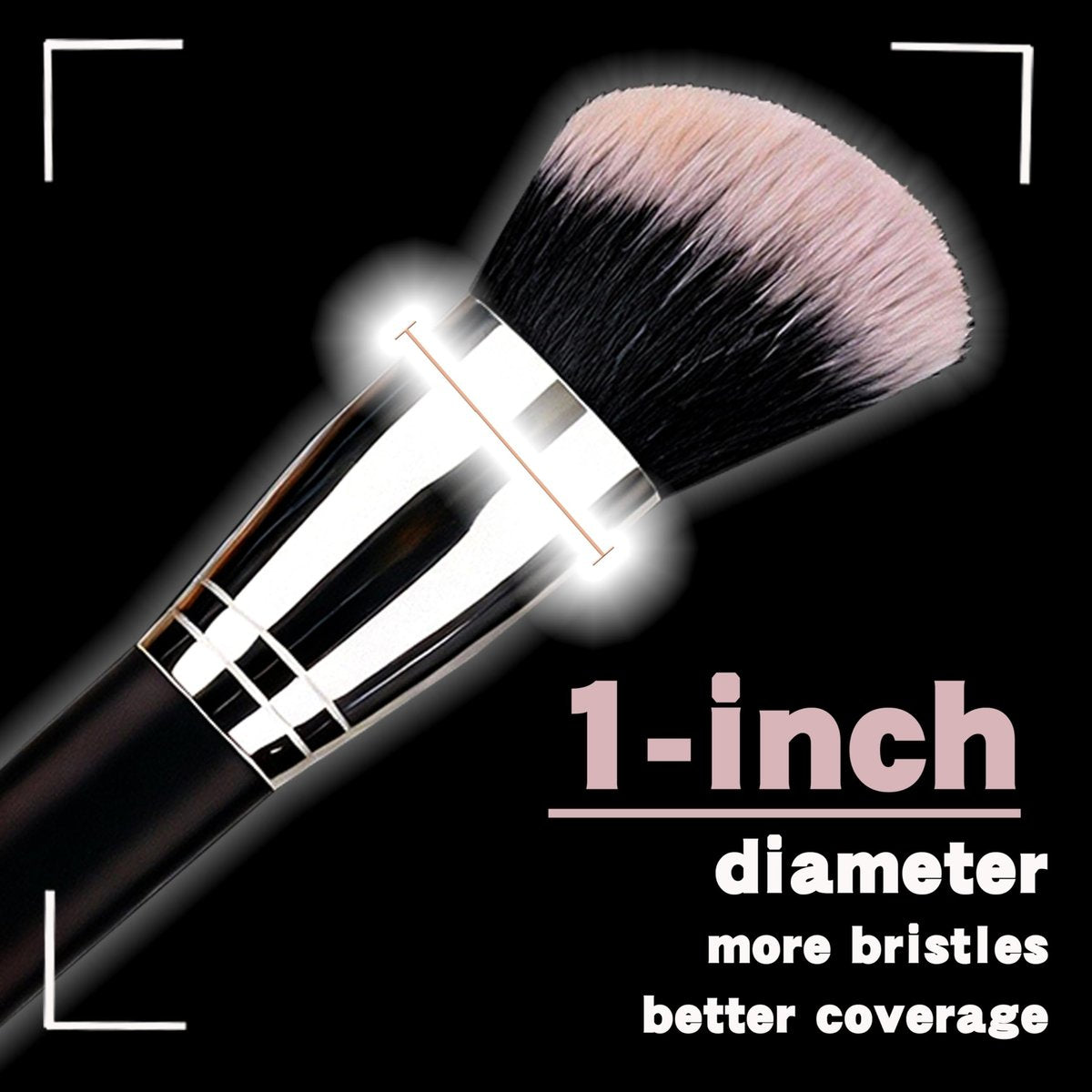 Vidany 2-in-1 Dual Ended Foundation & Powder Brush – Professional Synthetic Makeup Brush for Liquid, Cream, Powder Foundation & Dry Use - görsel 5