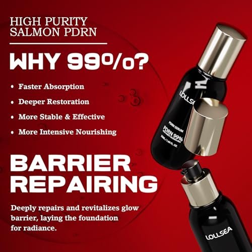Lollsea PDRN Serum - 99% Pure Salmon DNA Anti-Aging Face Serum with Ceramide NP, Firming & Hydrating 1.69 fl oz Avelisse