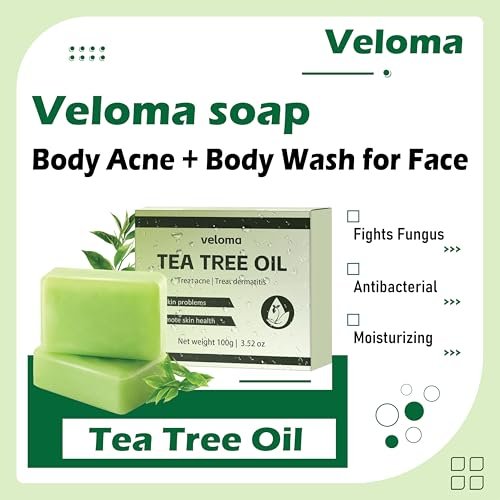 GDS. Veloma Soap - Antifungal & Relief Soap Bar for Face & Body Acne (2-Pack) Avelisse