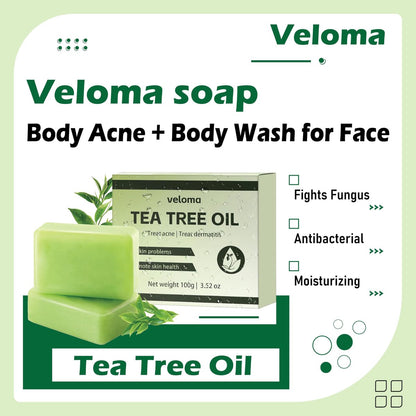 GDS. Veloma Soap - Antifungal & Relief Soap Bar for Face & Body Acne (2-Pack) Avelisse