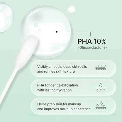 celimax Cica PHA Peel 2-Step Gel Mask (4ea) - Exfoliating PHA 10% Stick & Soothing Cica Cooling Mask for Pore Minimizing, Texture Refining, Low-Irritation Dead Skin Care Avelisse