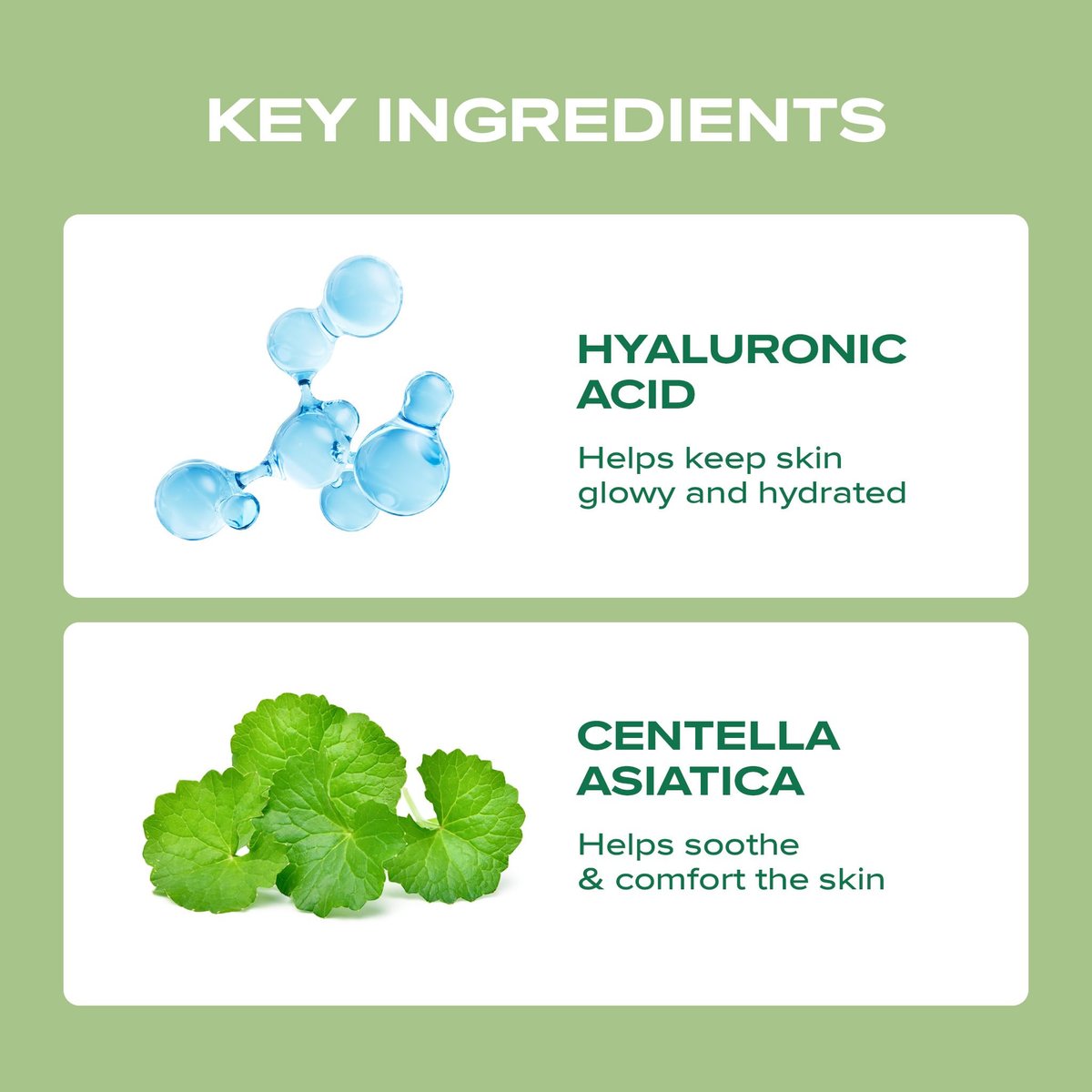 Blanc Nature Calming Serum – Soothing & Hydrating Serum with Hyaluronic Acid, Centella Asiatica & Panthenol for Glass Skin, All Skin Types, 1.01 fl oz (30 ml) Avelisse