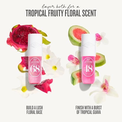 Sol de Janeiro Giftable Set | Two Travel Size Hair & Body Fragrance Mists with Pink Pouch | Cheirosa 68 & Cheirosa 48, 3 fl oz Each | $72 Value Avelisse