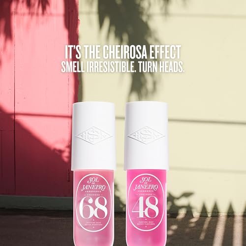 Sol de Janeiro Giftable Set | Two Travel Size Hair & Body Fragrance Mists with Pink Pouch | Cheirosa 68 & Cheirosa 48, 3 fl oz Each | $72 Value Avelisse