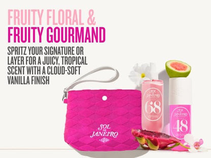 Sol de Janeiro Giftable Set | Two Travel Size Hair & Body Fragrance Mists with Pink Pouch | Cheirosa 68 & Cheirosa 48, 3 fl oz Each | $72 Value Avelisse