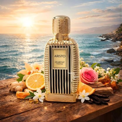 ARABIYAT PRESTIGE Aristo Eau de Parfum 3.4 Fl Oz | 100ml Unisex Fragrance Avelisse