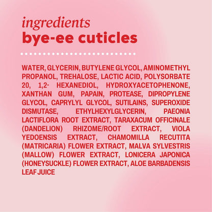 ONYX Professional Bye-ee Cuticles Rapid Remover, Vanilla Coconut Scent - Cuticle Remover Gel with Built-In Cuticle Pusher, 0.43 fl. oz Avelisse