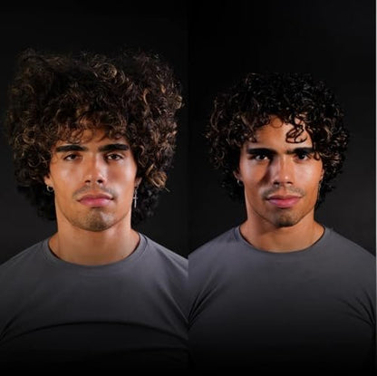 BASED Curl Gel - Maximum Hold & Definition Without Flakes - Scrunches Out Soft with Irish Sea Moss & Flaxseed - Non-Toxic, Paraben Free Formula for All Curl Types (6.8 fl oz)
