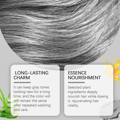 Permanent Silver Hair Dye with Natural Essence – Long-Lasting Silver Hair Color for All Hair Types (2-Pack) Avelisse