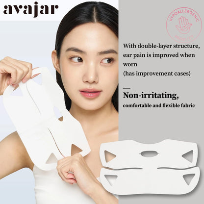 AVAJAR Chin Lifting Mask - Premium V Line Lifting Mask with Collagen, Hyaluronic Acid & Centella Asiatica for Jawline and Double Chin (5 Pack) Avelisse