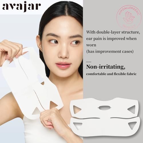 AVAJAR Chin Lifting Mask - Premium V Line Lifting Mask with Collagen, Hyaluronic Acid & Centella Asiatica for Jawline and Double Chin (5 Pack) Avelisse