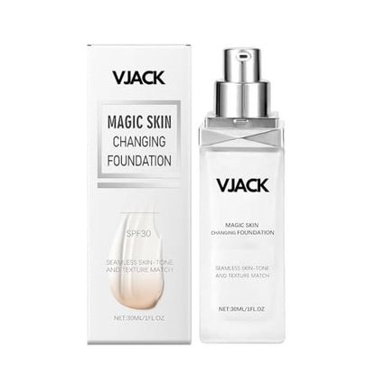 Color Changing Foundation for Mature Skin with SPF 30 - Full Coverage Concealer & Medium Spectrum Foundation Cream - Suitable for All Skin Types (1 pc) Avelisse