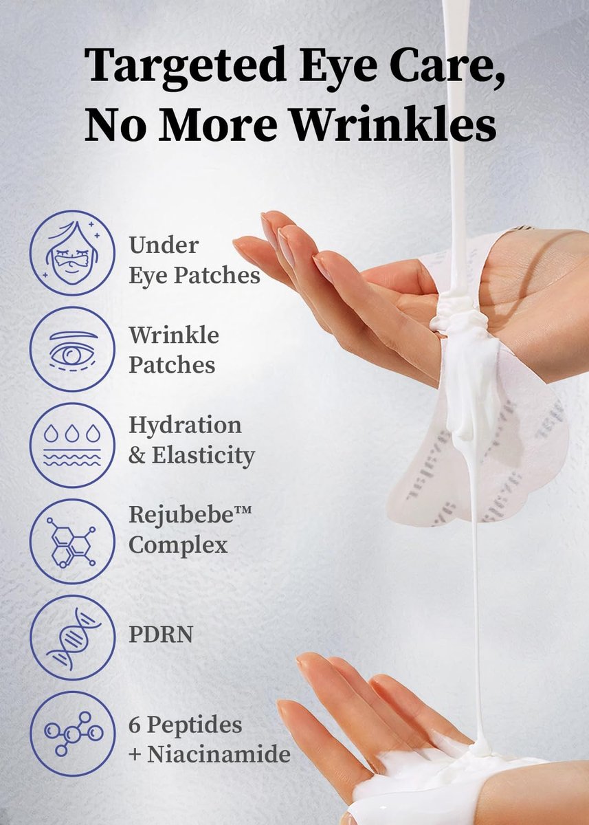 Avajar Collagen Eye Patches – Premium PDRN Anti-Aging Under Eye Patches for Wrinkles & Dark Circles with Peptides and Niacinamide, Firming & Hydrating Korean Skincare Eye Mask, 5 Sheets Avelisse