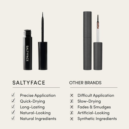 SALTYFACE Freckle Paint Natural Freckle Pen - Easy to Apply, Sensitive Skin Friendly, Long Lasting, Quick Drying, Wash Off - Vegan Skin Care - 0.03 FL OZ (1 ML) Light Brown Avelisse