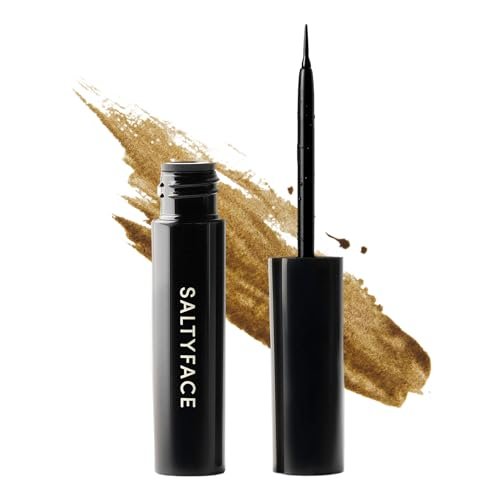 SALTYFACE Freckle Paint Natural Freckle Pen - Easy to Apply, Sensitive Skin Friendly, Long Lasting, Quick Drying, Wash Off - Vegan Skin Care - 0.03 FL OZ (1 ML) Light Brown Avelisse