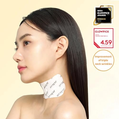 Avajar Collagen Neck Mask with PDRN, Niacinamide, Ceramide & Hyaluronic Acid – Neck Firming, Tightening & Lift Mask with Wrinkle Patches – Anti-Aging Treatment – 5-Pack Avelisse
