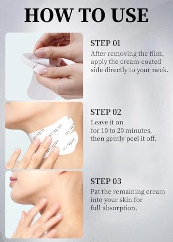 Avajar Collagen Neck Mask with PDRN, Niacinamide, Ceramide & Hyaluronic Acid – Neck Firming, Tightening & Lift Mask with Wrinkle Patches – Anti-Aging Treatment – 5-Pack Avelisse