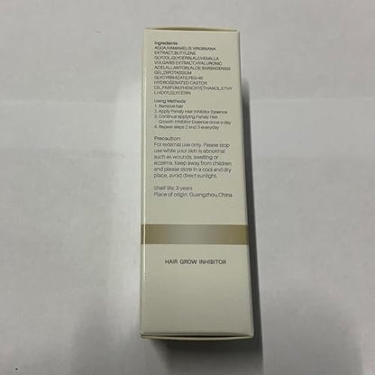 Mild Hair Growth Inhibitor Serum – Moisturizing Permanent Hair Inhibitor with Natural Plant Extract, Soothing Stop Hair Growth for Face, Arms, Legs, Body, Bikini – Unisex