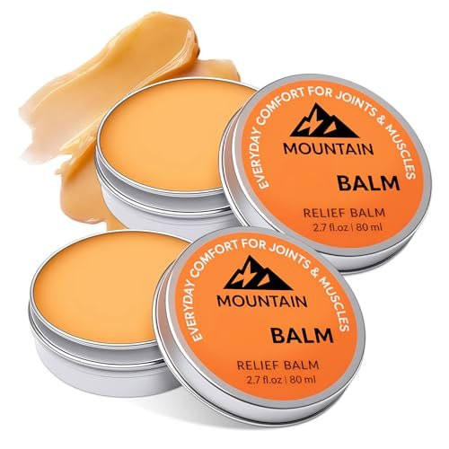 SQZRAN Mountain Balm 2-Pack – Fast Absorbing Soothing Massage Cream for Knee, Foot, Back & Joint Relief, Non-Greasy, 2.7 fl oz Avelisse