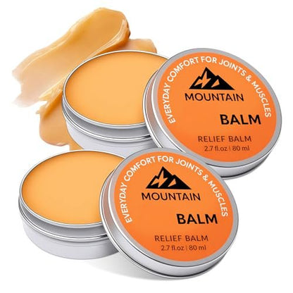 SQZRAN Mountain Balm 2-Pack – Fast Absorbing Soothing Massage Cream for Knee, Foot, Back & Joint Relief, Non-Greasy, 2.7 fl oz Avelisse