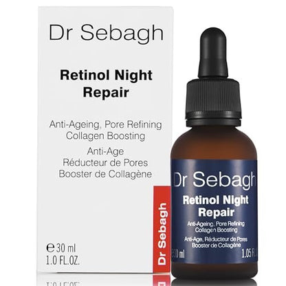 Dr Sebagh Retinol Night Repair - High-Strength Retinol Serum for Face with Vitamin E, Rosehip Oil & Squalane Avelisse