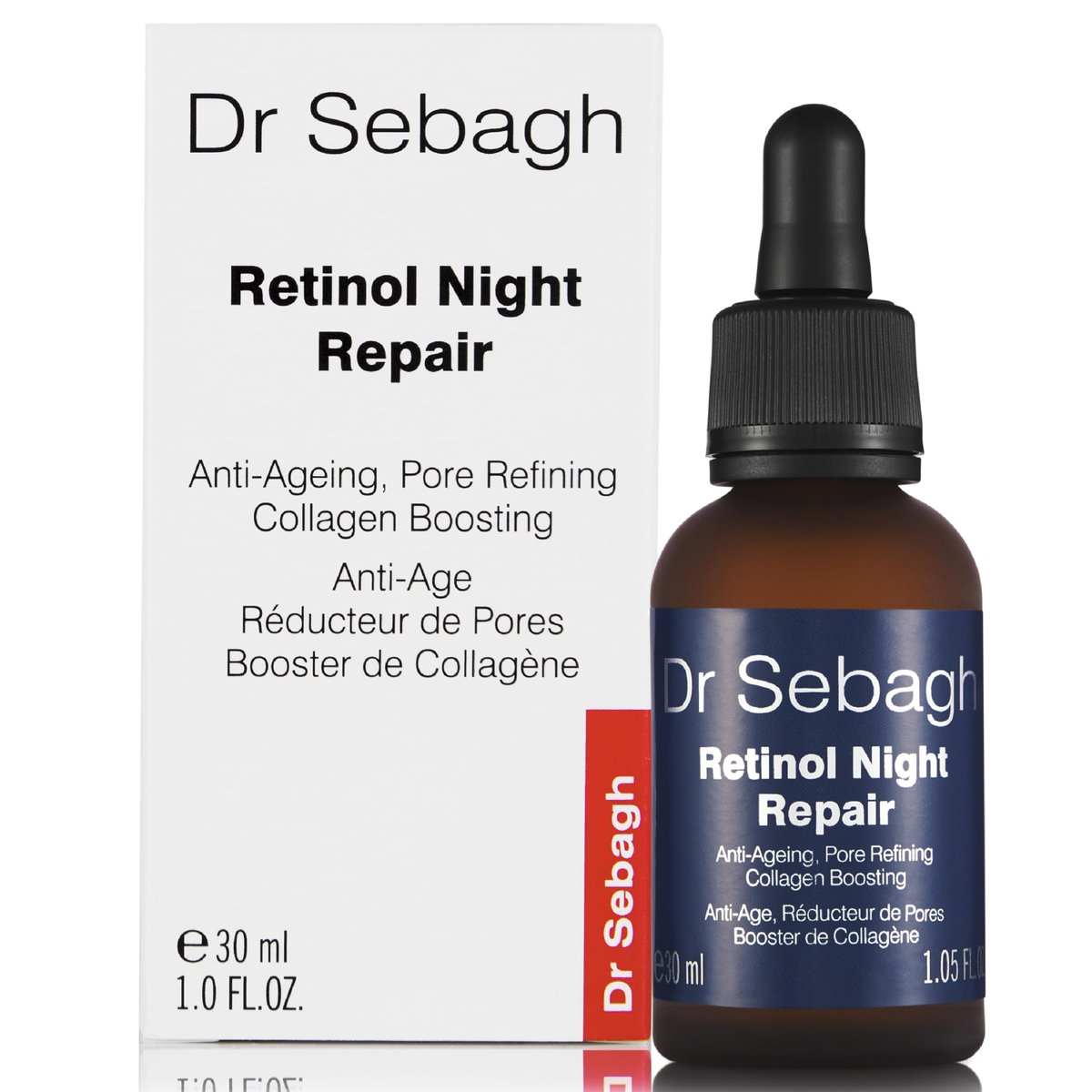 Dr Sebagh Retinol Night Repair - High-Strength Retinol Serum for Face with Vitamin E, Rosehip Oil & Squalane Avelisse
