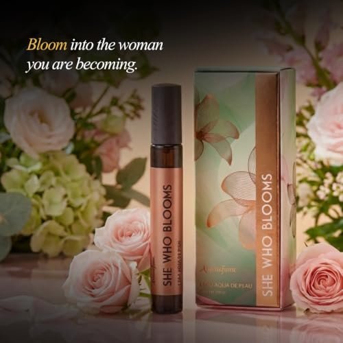 She Who Blooms | 10ml Perfume | Travel Size | Floral, Fresh & Citrusy | Neroli, Jasmine | Alcohol Free, Clean | Eau de Parfum | Luxury Scent | Premium Gifts | Long Lasting Fragrance | Aromafume Avelisse