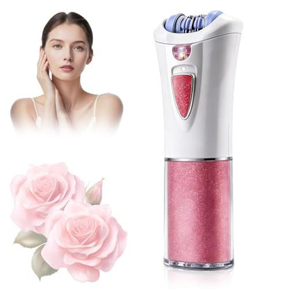 2026 Upgraded Facial Epilator for Women – Cordless Electric Hair Removal with LED Light, Precise & Painless for Face, Lip, Arms, Legs, Bikini Line (Red)