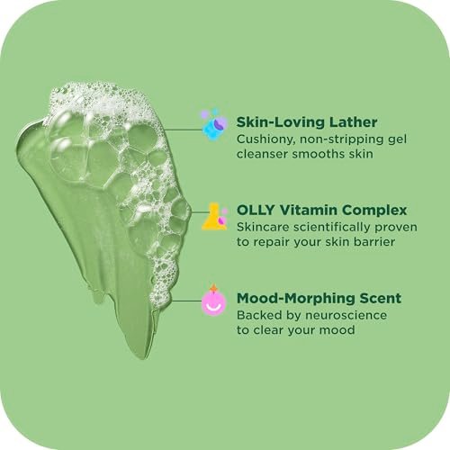 OLLY Body Wash Clear Mood + Skin with Salicylic Acid, Niacinamide & Vitamin A for Smoother Skin, 17 Fl Oz - görsel 6
