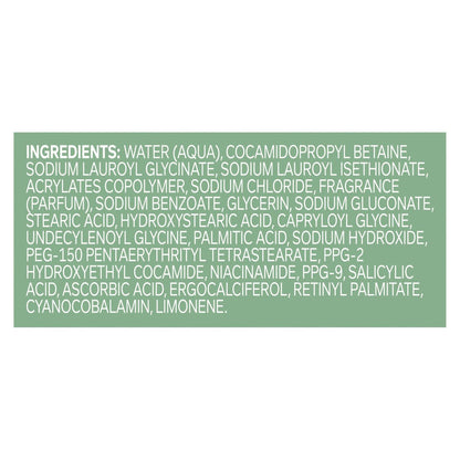 OLLY Body Wash Clear Mood + Skin with Salicylic Acid, Niacinamide & Vitamin A for Smoother Skin, 17 Fl Oz