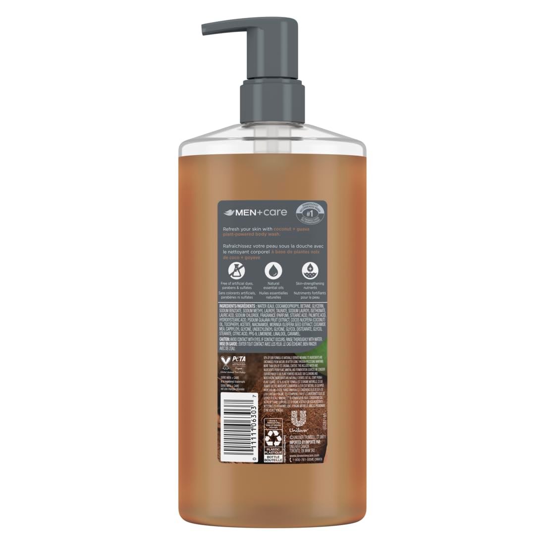 Dove Men+Care Coconut & Guava Moisturizing Body Wash - Sulfate Free, Paraben Free, Dye Free - 26 oz - görsel 3