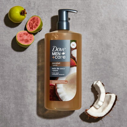 Dove Men+Care Coconut & Guava Moisturizing Body Wash - Sulfate Free, Paraben Free, Dye Free - 26 oz