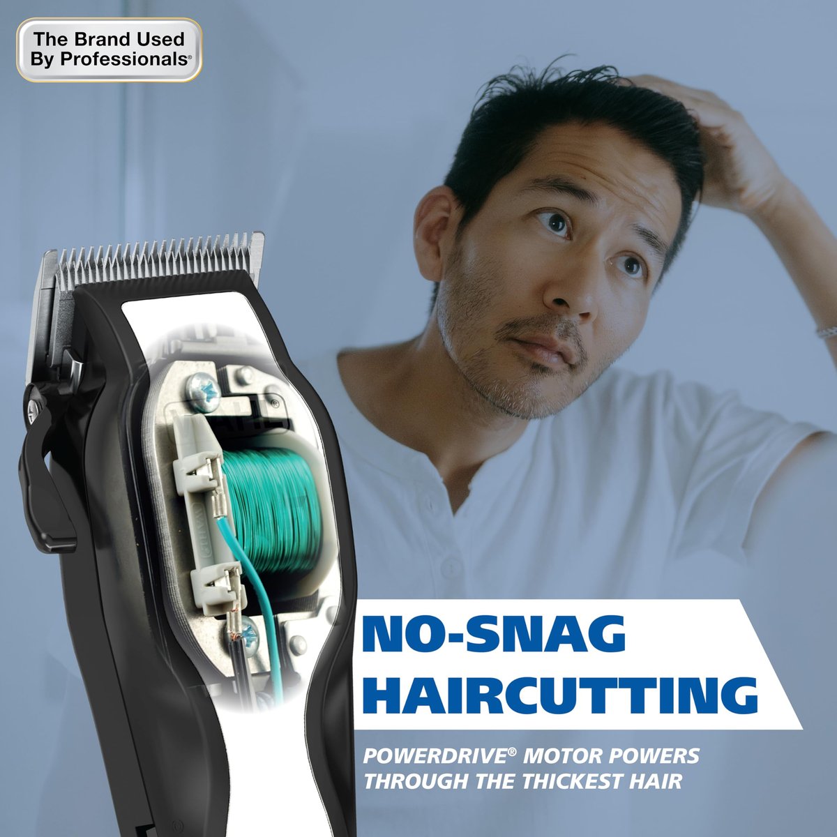 Wahl USA Anthem Classic Haircutting Kit – Corded Hair Clipper for Men with No-Snag Blades, Powerful POWERDRIVE Motor & Adjustable Fade Lever – Model 3029140 Avelisse