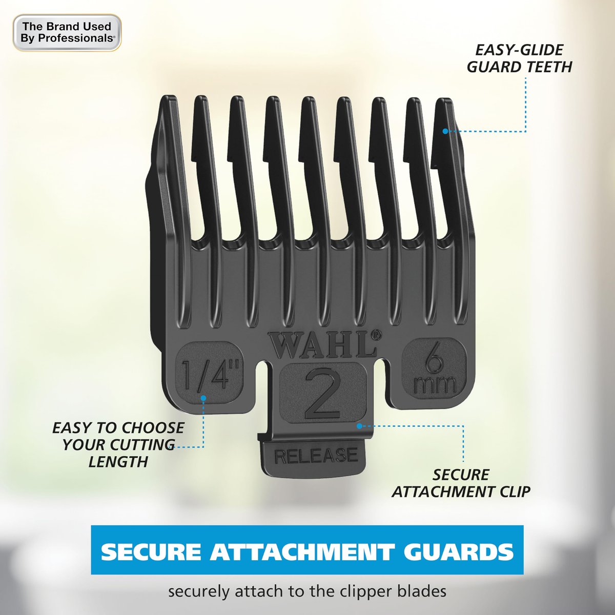 Wahl Home Pro Cordless Rechargeable Hair Clippers for Men – Precision Blades & Snap-N-Lock Guards, Model 3028835 Avelisse