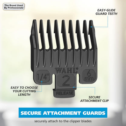 Wahl Home Pro Cordless Rechargeable Hair Clippers for Men – Precision Blades & Snap-N-Lock Guards, Model 3028835 Avelisse