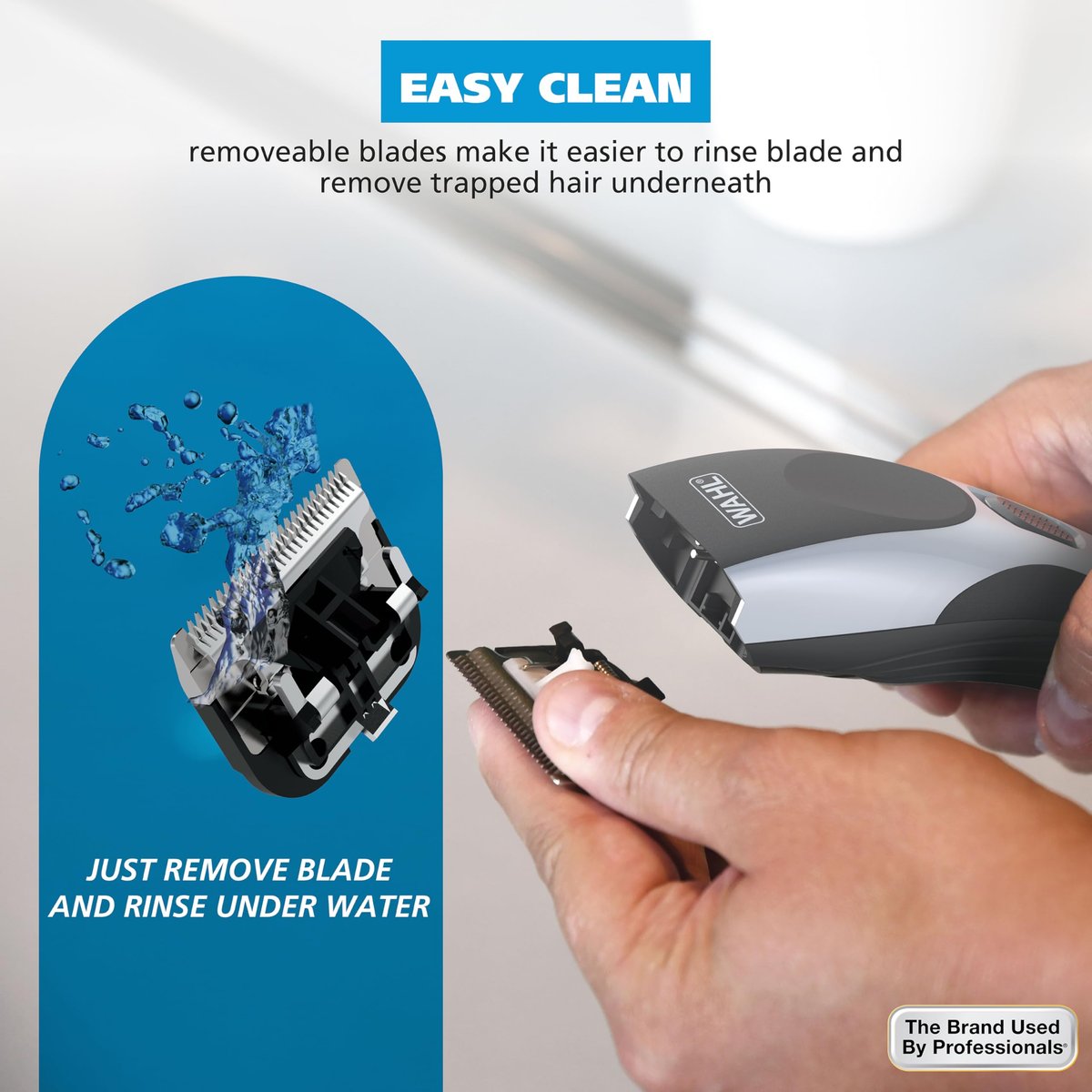 Wahl Home Pro Cordless Rechargeable Hair Clippers for Men – Precision Blades & Snap-N-Lock Guards, Model 3028835 Avelisse