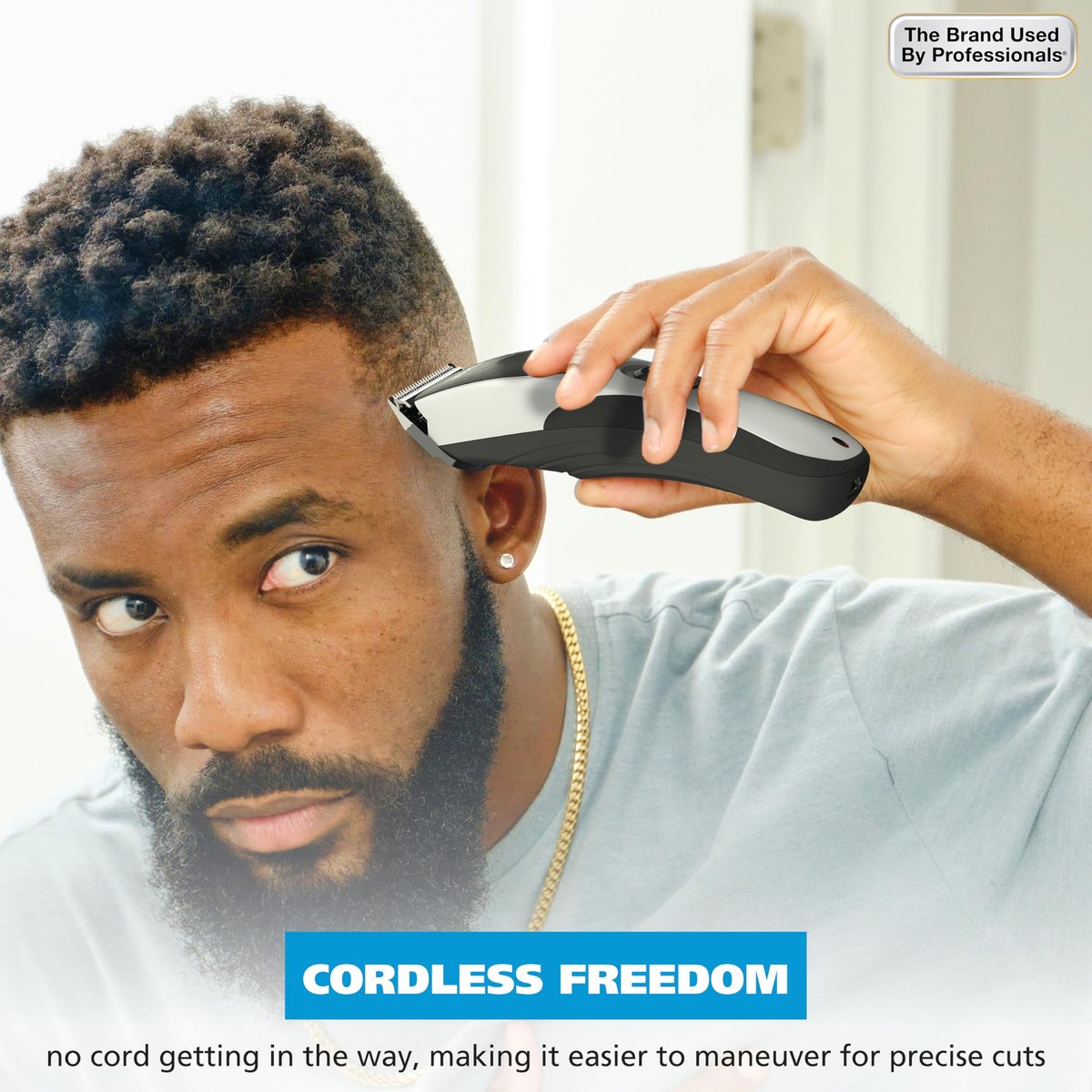 Wahl Home Pro Cordless Rechargeable Hair Clippers for Men – Precision Blades & Snap-N-Lock Guards, Model 3028835 Avelisse