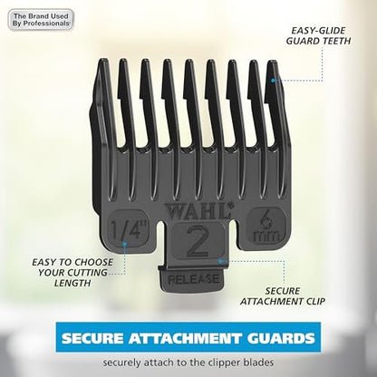 Wahl Home Pro Cordless Rechargeable Hair Clippers for Men – Precision Blades & Snap-N-Lock Guards, Model 3028835 Avelisse