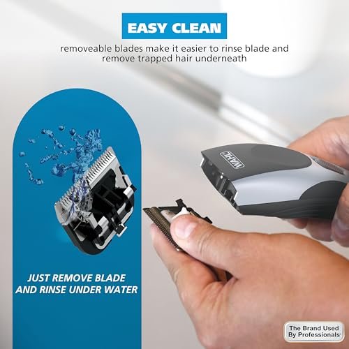 Wahl Home Pro Cordless Rechargeable Hair Clippers for Men – Precision Blades & Snap-N-Lock Guards, Model 3028835 Avelisse