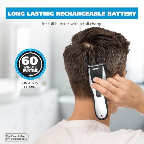 Wahl Home Pro Cordless Rechargeable Hair Clippers for Men – Precision Blades & Snap-N-Lock Guards, Model 3028835 Avelisse