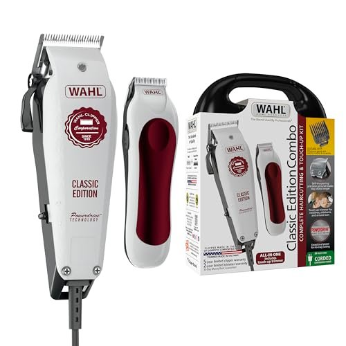 Wahl USA Classic Edition Corded Hair Clippers & Cordless Trimmer - POWERDRIVE Motor for Smooth Haircutting - Model 3029167 Avelisse