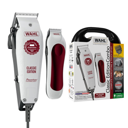 Wahl USA Classic Edition Corded Hair Clippers & Cordless Trimmer - POWERDRIVE Motor for Smooth Haircutting - Model 3029167 Avelisse