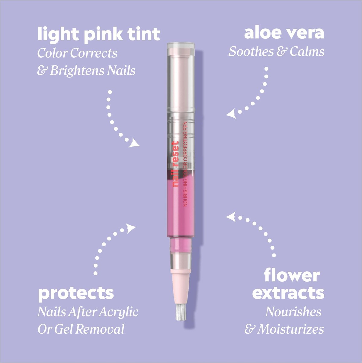 Onyx Professional Nail Repair Pen - Light Pink Tint - Restore Damaged Nails from Gel & Acrylics, 0.13 fl oz Avelisse